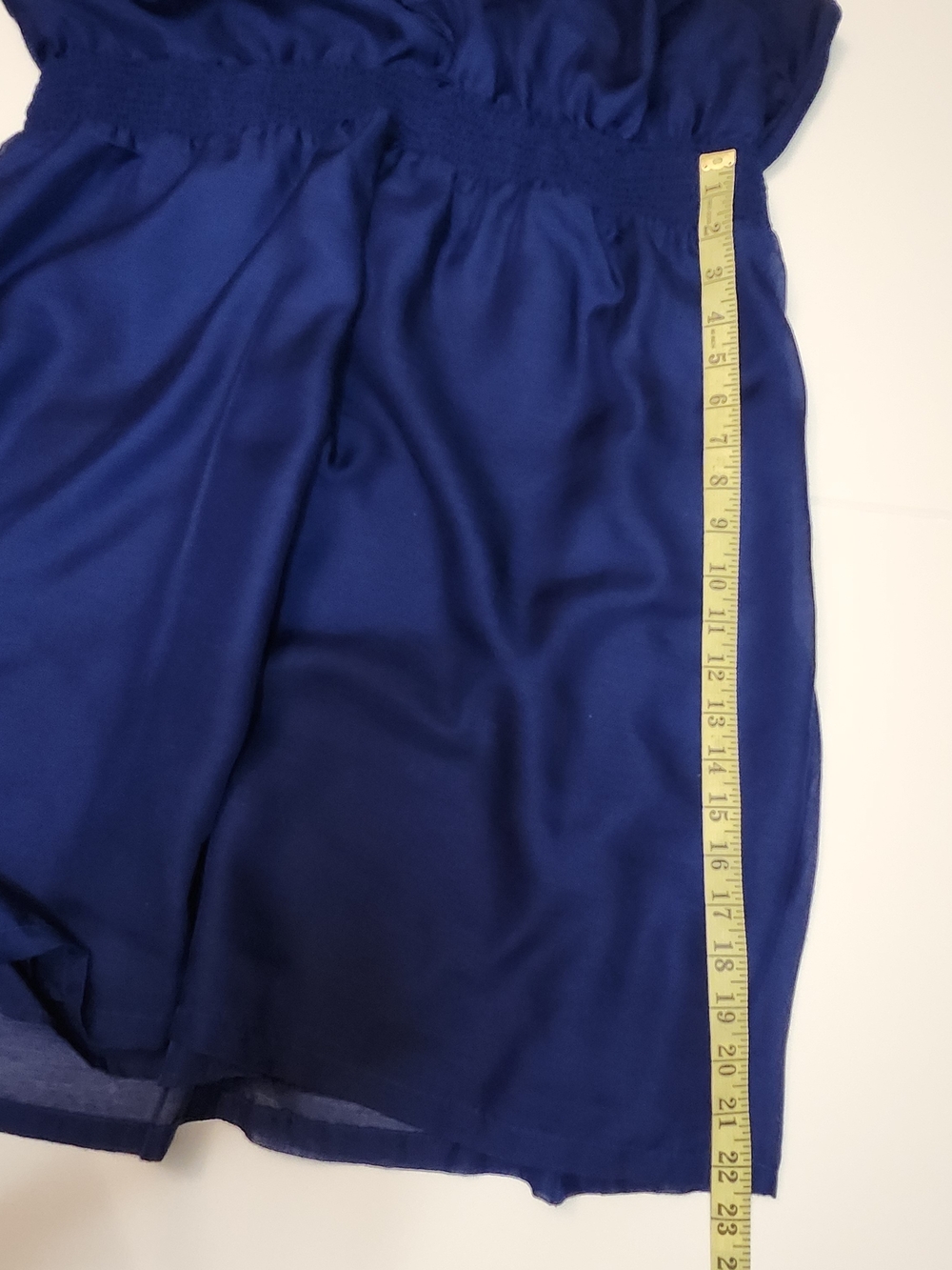 Merona Royal Blue Ruffle-Trim Midi Dress - Picture 8 of 8